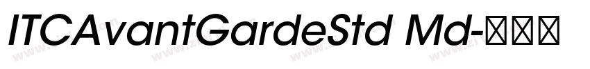 ITCAvantGardeStd Md字体转换